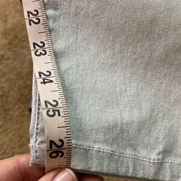 Boston Proper metallic coated ankle skinny jean pant Sz 4 - Picture 10 of 10